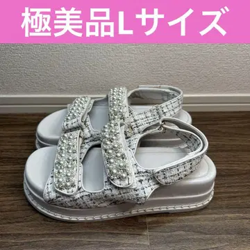 randa 란다 펄 비쥬 스포츠 샌들 통굽 흰색 화이트