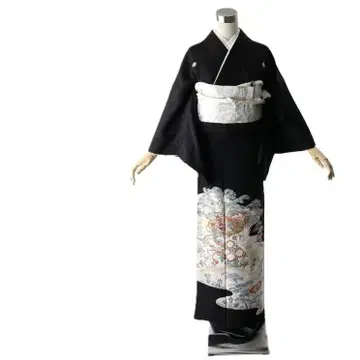 전통 예복 기모노 신장 143-158cm 오모노 t-036