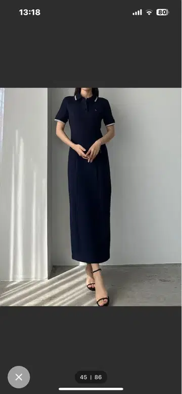 Louere 피케 셔츠 원피스