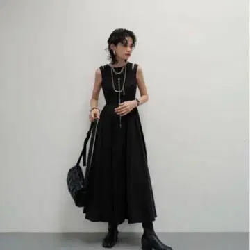MECRE 하프 지퍼 탱크 원피스 M