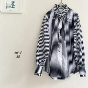 AuieF 턱 프릴 HN 블라우스
