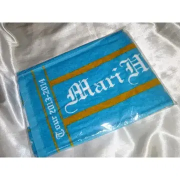 하마다 마리 미개봉 스카이블루 머플러 타월 30th Anniversary