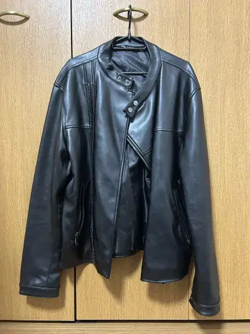 자라 블랙 라이더 자켓 XL
