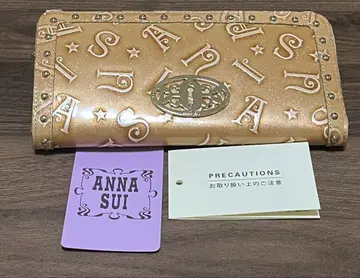 ANNA SUI 골드 장지갑 안나수이 지갑 여성용