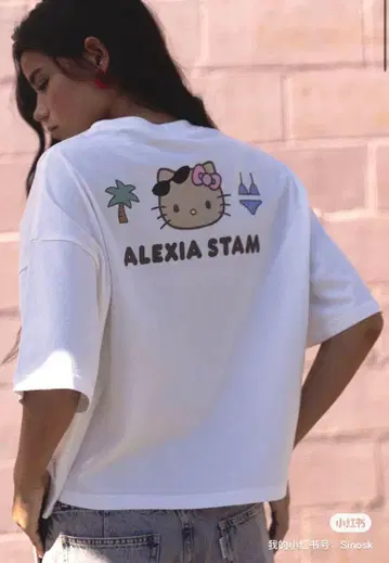 알렉시아 스탐 ALEXIA STAM 산리오 콜라보 티셔츠 키티 콜라보