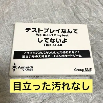 카드 게임 테스트 플레이는 하지 않았어요.