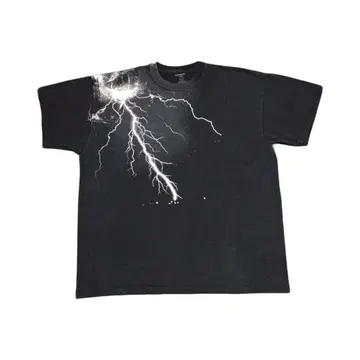 vintage HAWK THUNDER 썬더 프린트 티셔츠 2XL 블랙