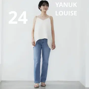 YANUK "LOUISE" 하이 웨스트 스트레이트 데님
