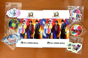 Mrs. GREEN APPLE 와펜 6개 & 리플렛 2개