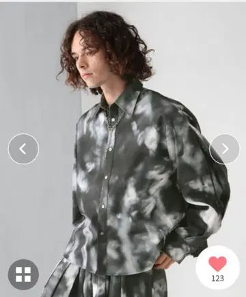 HARE 긴팔 셔츠 다이타이 패턴