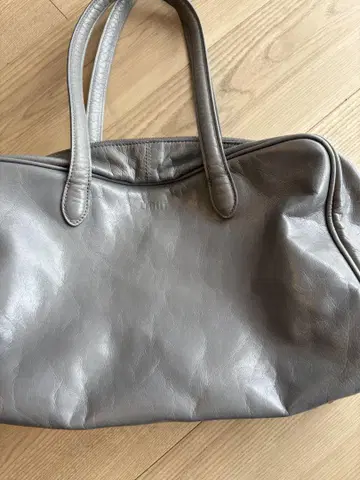 그레이 가죽 보스턴 백 chi!!!bag 새상품급