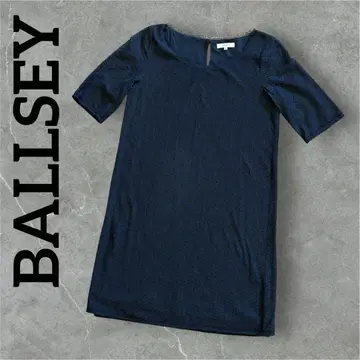 BALLSEY 블랙 레이스 원피스 일본제 반팔 포멀 원피스