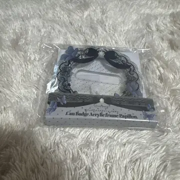 캔뱃지 아크릴 프레임 파피용 후쿠야 블랙 검정