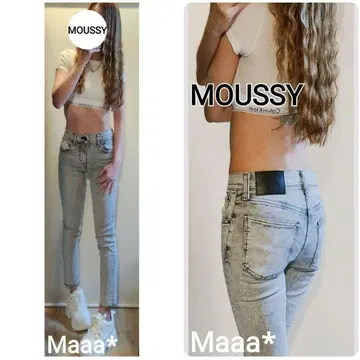 정가 MOUSSY 빈티지 스트레치 뛰어난 스키니 데님