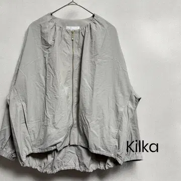 Kilka 긴팔 가볍고 세탁 가능한 UV 차단 및 발수 블루종 그레이