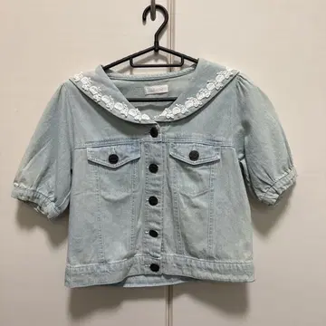 리즈리사 세일러 데님 데님 자켓