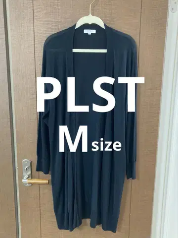 PLST 12-1203019 실크 블렌드 토퍼 가디건 M 블랙