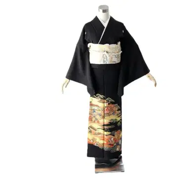 전통 예복 기모노 신장 147-162cm 오모노 t-032