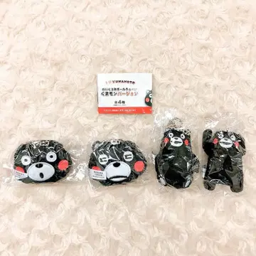 봉제 인형 공 체인 쿠마몬 버전 총 4종 풀 컴프