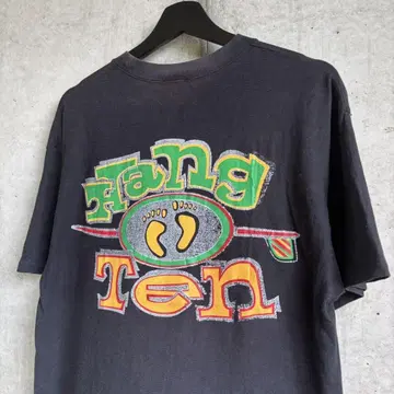 90s 한텐 HANG TEN 양면 프린트 T 라스타 컬러