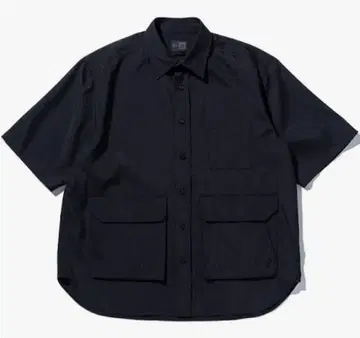 뉴에라 반팔 시어서커 멀티 포켓 셔츠 BLACK LABEL
