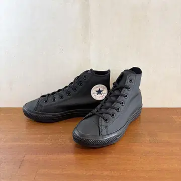 새상품급 컨버스 올스타 24.0cm 블랙 합성 가죽