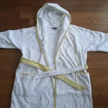 Ralph Lauren 후드 부착 목욕 가운 L