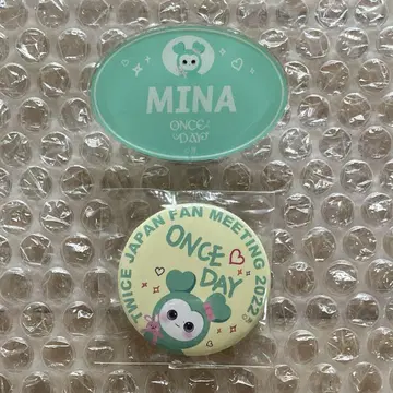 TWICE 랜덤 네임 배지 캔뱃지 미나 ONCE DAY