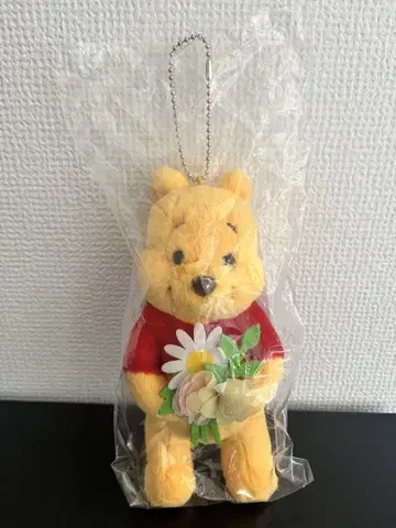 미개봉 새상품 곰돌이 푸 오히사마 마켓 한정판 꽃다발 봉제 인형 마스코트