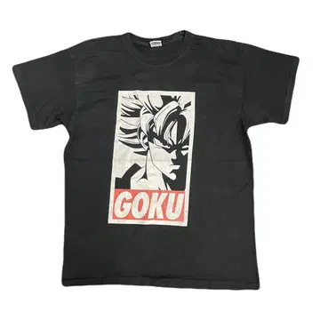드래곤볼 GOKU 애니메이션 티셔츠 블랙