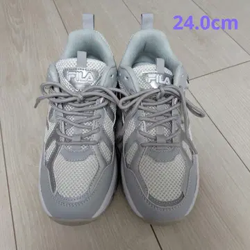 휠라 그레이 스니커즈 24cm