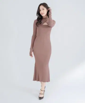qumerry. 슬리브리스 원피스
