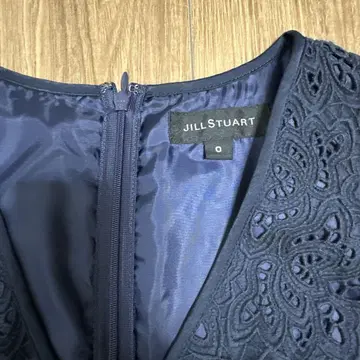 네이비 레이스 드레스 결혼식 경사 JILLSTUART