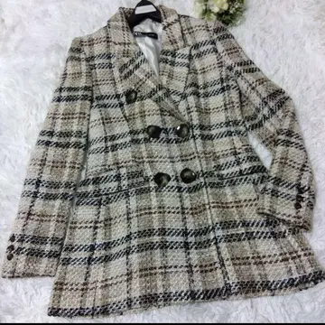 ZARA 자라 트위드 테일러드 자켓 더블 믹스 트위드