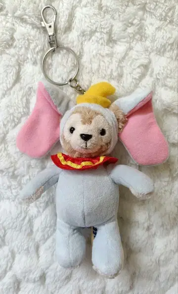 홍콩 디즈니 한정판 닷피 덤보 봉제 인형 배지 레어