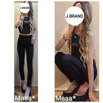 J BRAND 제긴스 스트레치 탁월 블랙 스키니 즉시 완판