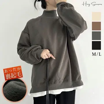 속기모 맨투맨 그레이 M 트레이닝복 여성용 크루넥 깔끔한