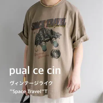 퓨어세신 2024 SS 빈티지풍 'Space Travel' T