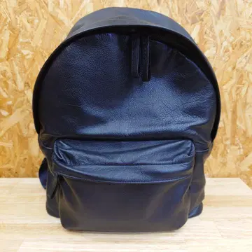 츠치야 가방 블랙 가죽 백팩 데이 백