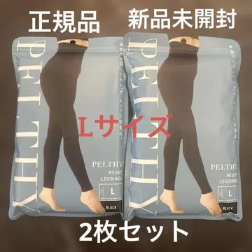 2장 세트 PELTHY RESET LEGGINGS L 블랙 골반 케어