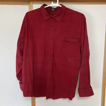 말테 프랑수아 질보 빨간색 긴팔 셔츠 XXXL 사이즈