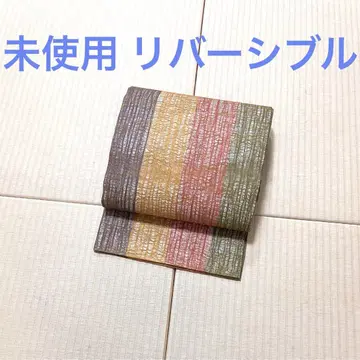 미사용 단이 여름용 리버서블 빗직기 사쯔무 후쿠로 오비