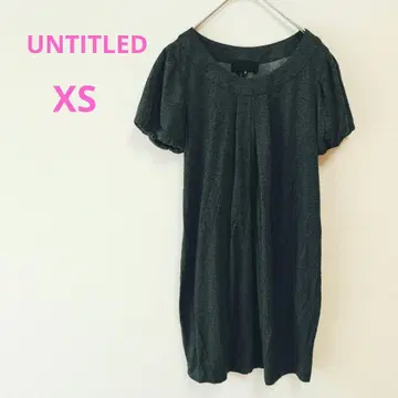 UNTITLED 언타이틀 원피스 튜닉 진한 그레이 XS 사이즈