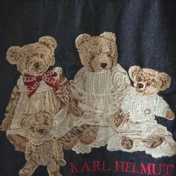 KARL HELMUT 곰 자수 데님 자켓