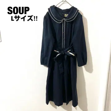SOUP 수프 예쁜 원피스 네이비 빅 사이즈 L 포멀
