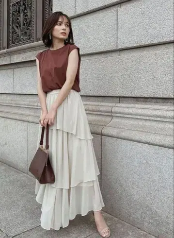 anuans 프렌치 슬리브 컷 탑