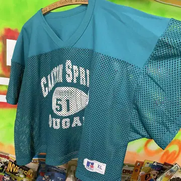 90년대 RUSSELL 풋볼 메쉬 유니폼 구제 의류 티셔츠