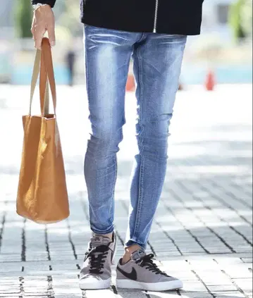 스트레치 데님 라이트 블루