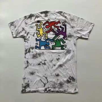 USED Keith Haring 타이다이 티셔츠
