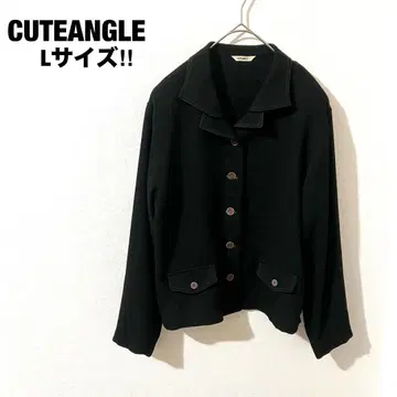 CUTE ANGLE 큐트 엔젤 자켓 블랙 빅 사이즈 L